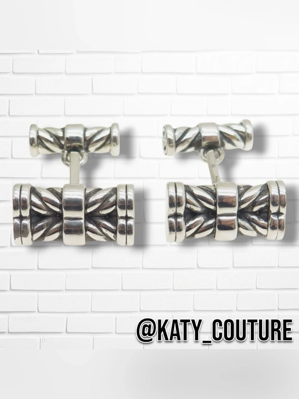 DAVID YURMAN CABLE COLLECTION CLASSIC STERLING SILVER CUFFLINKS, OS.